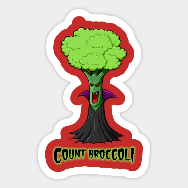 Count Broccoli Sticker by ticulin